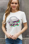 Simply Love Full Size FOOTBALL MOM Graphic Cotton Tee Women's T-Shirts - Tophatter Daily Deals