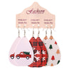 Christmas PU Earrings Set Style F One Size Earrings - Tophatter Daily Deals