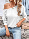 Eyelet Dropped Shoulder Blouse Blouses - Tophatter Daily Deals