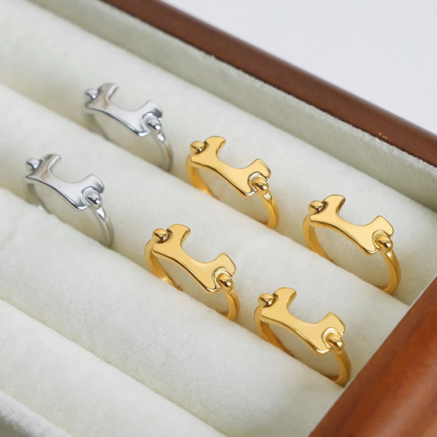 18K Gold-Plated Irregular Open Ring Rings - Tophatter Daily Deals