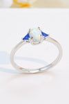 Contrast 925 Sterling Silver Opal Ring - Tophatter Deals