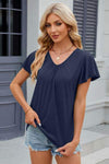 V-Neck Short Sleeve T-Shirt Women's T-Shirts - Tophatter Daily Deals