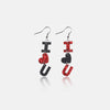 PU Leather Iron Hook Dangle Earrings Earrings - Tophatter Daily Deals