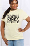 Simply Love Full Size DOG PEOPLE ARE MY KINDA PEOPLE Graphic Cotton Tee Women's T-Shirts - Tophatter Daily Deals