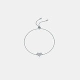 Moissanite 925 Sterling Silver Heart Bracelet Moissanite - Tophatter Daily Deals