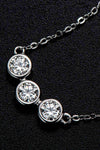 Find Your Center Moissanite Necklace Moissanite - Tophatter Daily Deals