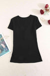 Buttoned Short Sleeve Tee Shirt Women's T-Shirts - Tophatter Daily Deals