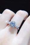 1 Carat Moissanite 925 Sterling Silver Ring Moissanite - Tophatter Daily Deals