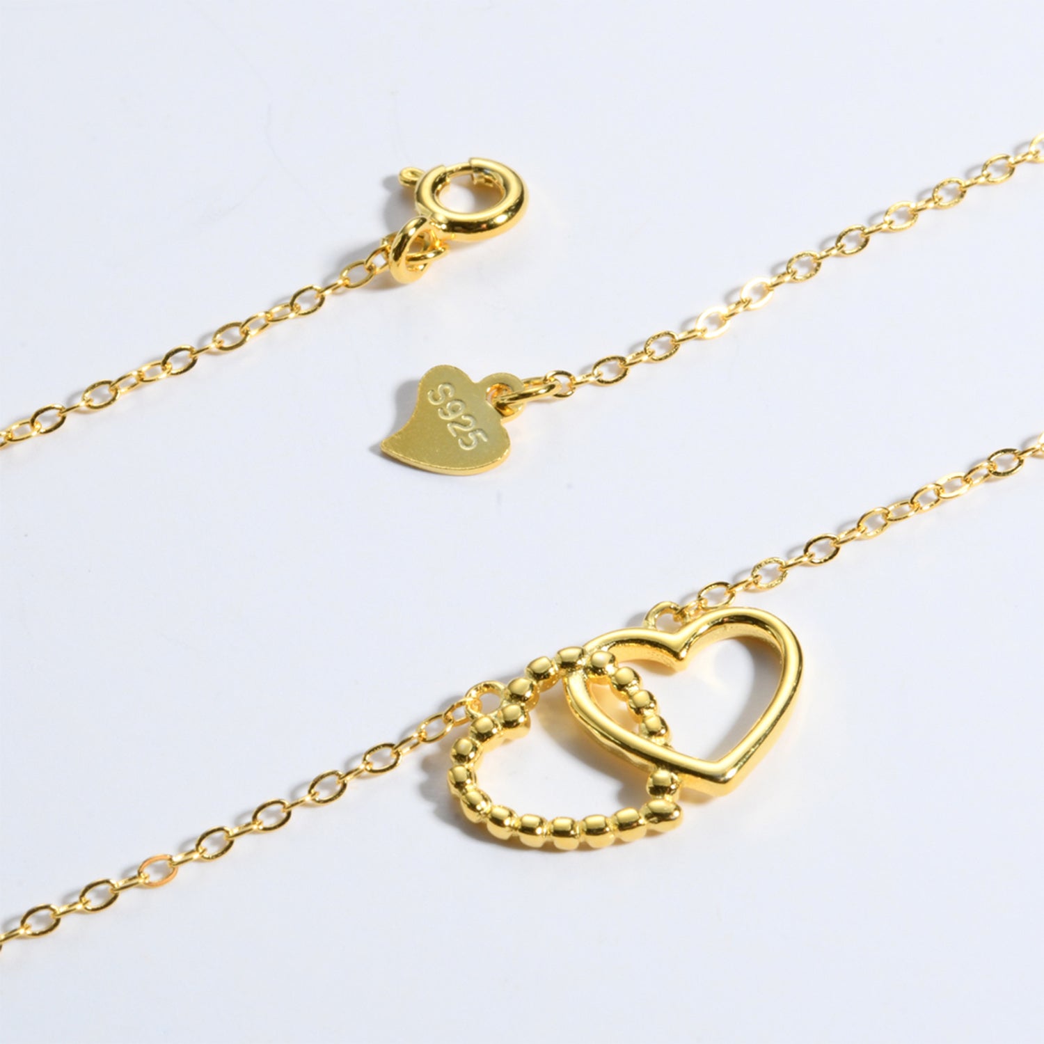 Heart Shape Spring Ring Closure Necklace Necklaces - Tophatter Daily Deals