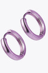 Minimalist Huggie Earrings in Lavender Earrings - Tophatter Daily Deals