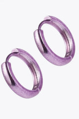 Minimalist Huggie Earrings in Lavender Earrings - Tophatter Daily Deals