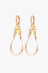 Alloy 18K Gold-Plated Earrings Gold One Size Earrings - Tophatter Daily Deals