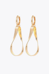Alloy 18K Gold-Plated Earrings Gold One Size Earrings - Tophatter Daily Deals