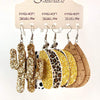 PU Earrings Set Style A One Size Earrings - Tophatter Daily Deals