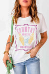 COUNTRY MUSIC NASHVILLE Graphic Tee Women's T-Shirts - Tophatter Daily Deals