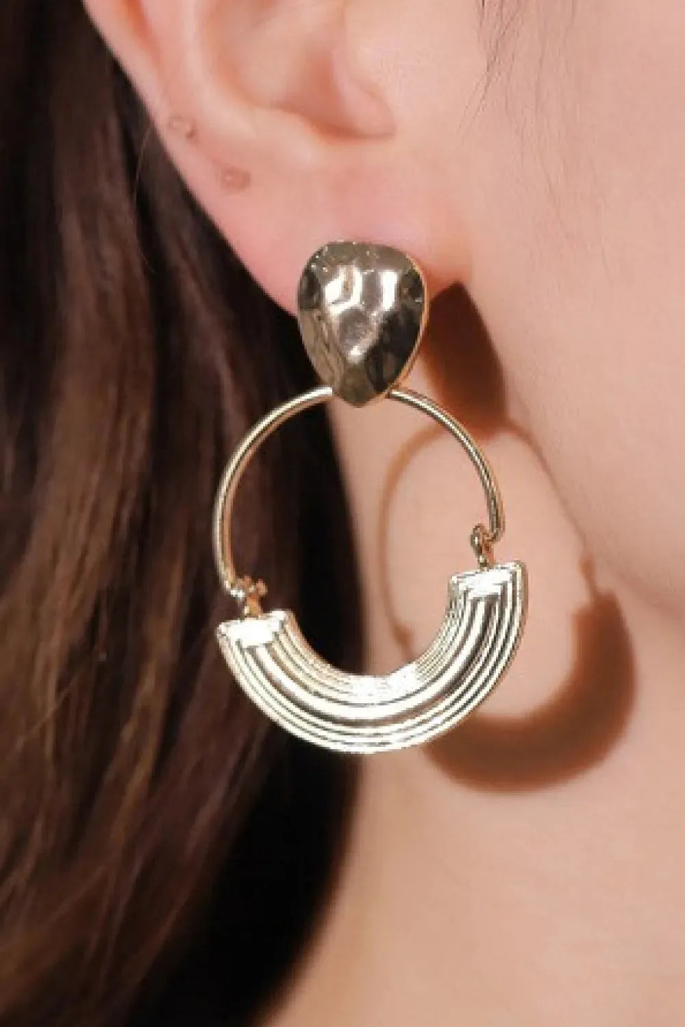 18K Gold-Plated Drop Earrings Earrings - Tophatter Daily Deals