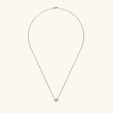 1 Carat Moissanite 925 Sterling Silver Pendant Necklace Moissanite - Tophatter Daily Deals