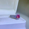 1 Carat Moissanite 925 Sterling Silver Ring Moissanite - Tophatter Daily Deals