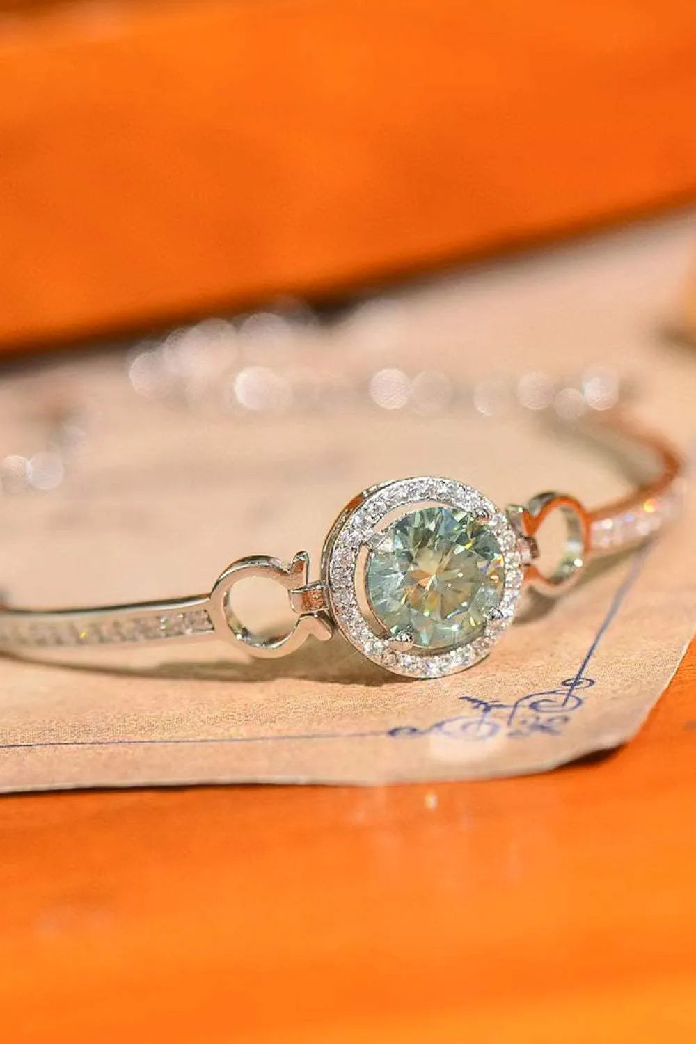 2 Carat Moissanite Platinum-Plated Bracelet Moissanite - Tophatter Daily Deals