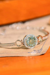 2 Carat Moissanite Platinum-Plated Bracelet Moissanite - Tophatter Daily Deals