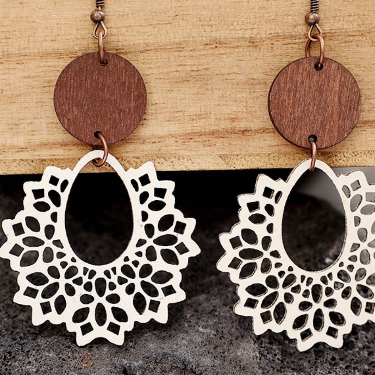 Geometric Cutout Dangle Earrings Earrings - Tophatter Daily Deals