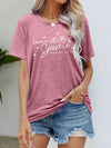 LEAVE A LITTLE SPARKLE WHEREVER YOU GO Tee Shirt Rouge Pink Women's T-Shirts - Tophatter Daily Deals