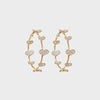 Circle Shape Rhinestone Alloy Earrings Style C One Size Earrings - Tophatter Daily Deals