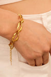 18K Gold-Plated Stainless Steel Bracelet Bracelets - Tophatter Daily Deals