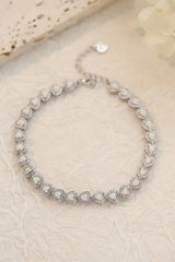925 Sterling Silver Opal Heart Bracelet Opal - Tophatter Daily Deals