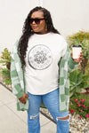 Simply Love Full Size SNOW DAY SUPPORTER Round Neck T-Shirt White Women's T-Shirts - Tophatter Daily Deals