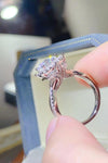 2 Carat Moissanite 925 Sterling Silver Ring Moissanite - Tophatter Daily Deals