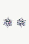 Inlaid Moissanite Stud Earrings Moissanite - Tophatter Daily Deals