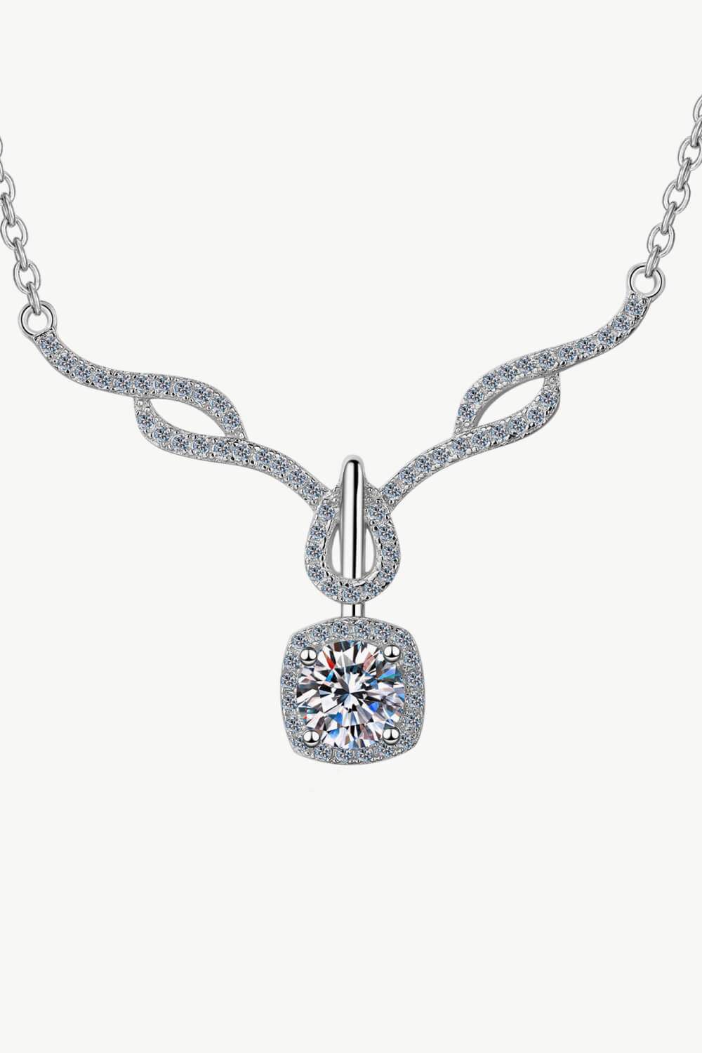 Right On Trend Moissanite Pendant Necklace Moissanite - Tophatter Daily Deals