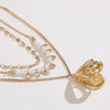 Triple-Layered Alloy Necklace Necklaces - Tophatter Daily Deals