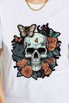 Simply Love Simply Love Full Size Skull Graphic Cotton T-Shirt Women's T-Shirts - Tophatter Daily Deals