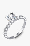 Classic 4-Prong Moissanite Ring Moissanite - Tophatter Daily Deals