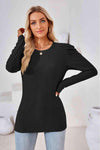 Round Neck Puff Sleeve Blouse Blouses - Tophatter Daily Deals