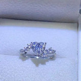 1 Carat Moissanite 925 Sterling Silver Ring Moissanite - Tophatter Daily Deals
