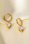 Shine Bright Rhinestone Gold-Plated Drop Earrings Earrings - Tophatter Daily Deals