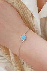 Opal 925 Sterling Silver Bracelet Opal - Tophatter Daily Deals