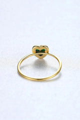 Opal Heart 925 Sterling Silver Ring Opal - Tophatter Daily Deals
