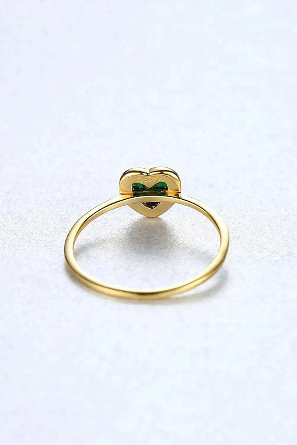 Opal Heart 925 Sterling Silver Ring Opal - Tophatter Daily Deals