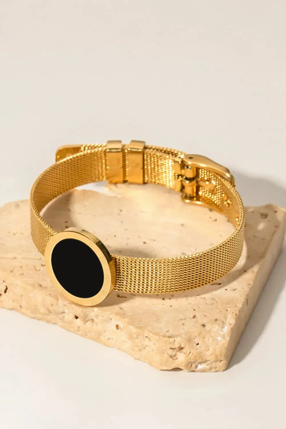 18K Gold-Plated Copper Wide Bracelet Bracelets - Tophatter Daily Deals