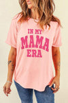 IN MY MAMA ERA Round Neck T-Shirt Women's T-Shirts - Tophatter Daily Deals