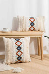 Embroidered Fringe Detail Decorative Throw Pillow Case - Tophatter Deals