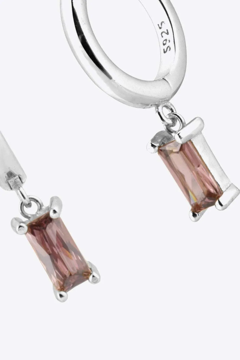 Zircon Huggie Drop Earrings Earrings - Tophatter Daily Deals
