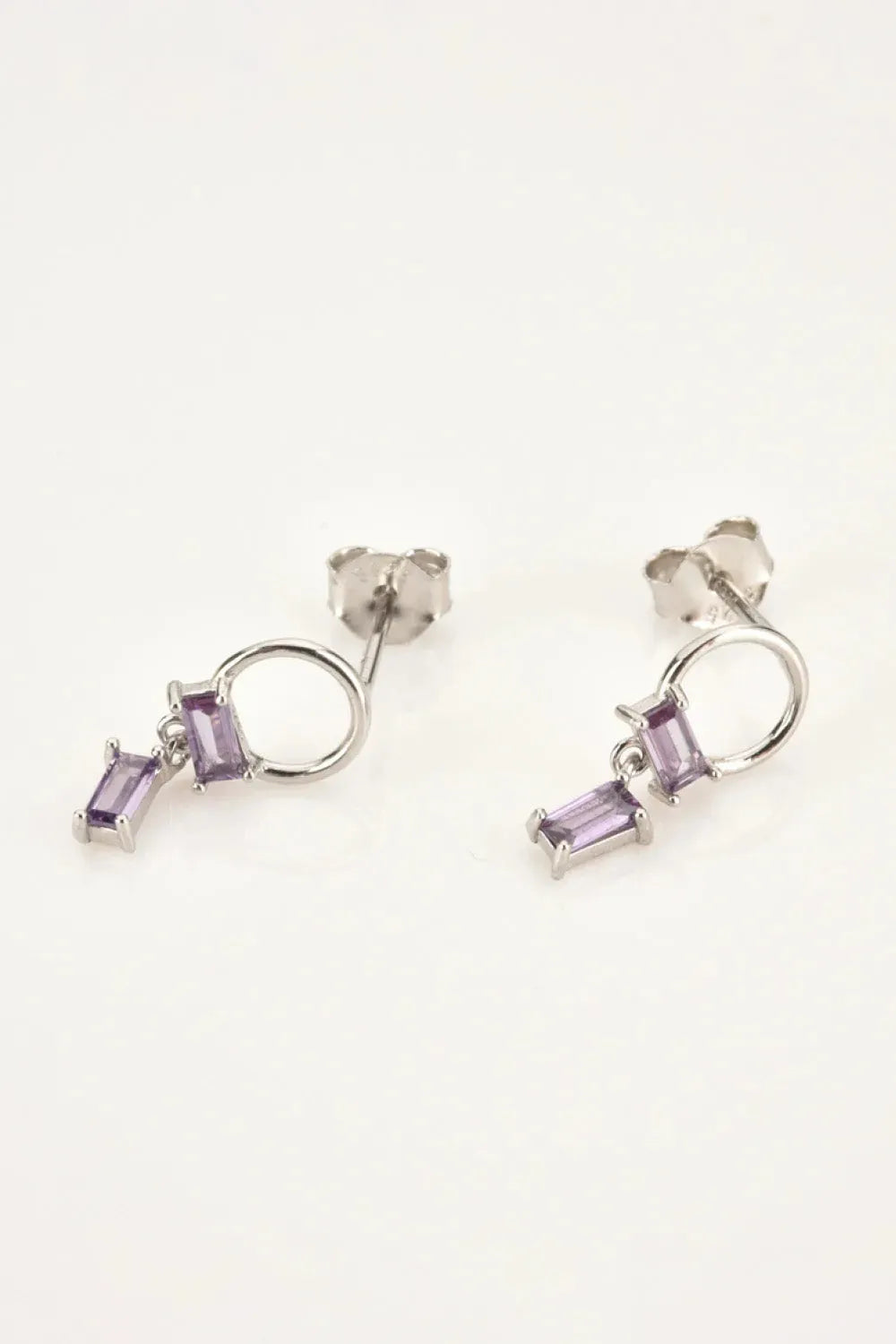 Zircon 925 Sterling Silver Drop Earrings Earrings - Tophatter Daily Deals