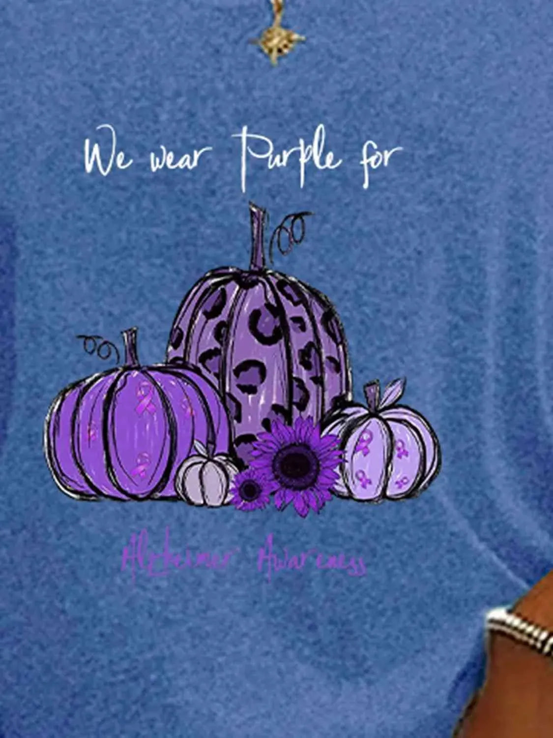 Full Size Pumpkin Graphic V-Neck T-Shirt Women's T-Shirts - Tophatter Daily Deals