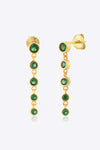Inlaid Zircon 925 Sterling Silver Earrings Forest One Size Earrings - Tophatter Daily Deals