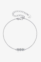 Adored Moissanite 925 Sterling Silver Bracelet Moissanite - Tophatter Daily Deals